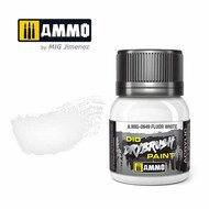  Ammo by Mig Jimenez  NoScale Dio Drybrush Paint - Fluor White (40ml bottle) AMM0649