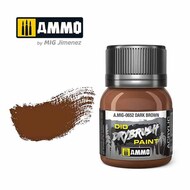  Ammo by Mig Jimenez  NoScale Dio Drybrush Paint - Dark Brown (40ml bottle) AMM0652