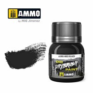  Ammo by Mig Jimenez  NoScale Dio Drybrush Paint - Black Brown (40ml bottle) AMM0653