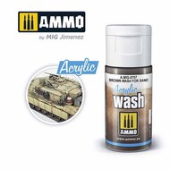  Ammo by Mig Jimenez  NoScale Acrylic Wash - Brown Wash for Sand (15ml) AMM0707