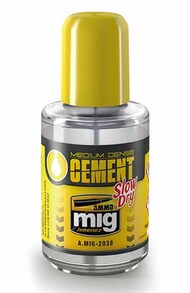  Ammo by Mig Jimenez  NoScale Medium Dense Cement Slow Dry 30ml AMM2038