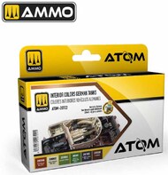 Atom: Interior German Tanks Acrylic Paint Set (6 Colors) 20ml Bottles #AMM20722