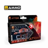 Atom: Gravity 3 Red Acrylic Paint Set (6 Colors) 20ml Bottles #AMM20806