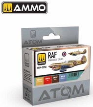 Atom: RAF WWII Desert Acrylic Paint Set (4 Colors) 20ml Bottles #AMM20903