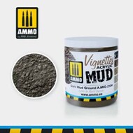  Ammo by Mig Jimenez  NoScale Acrylic Mud for Vignettes - Dark Mud (100ml) AMM2154