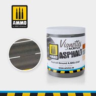  Ammo by Mig Jimenez  NoScale Acrylic Asphalt for Vignettes - Asphalt Ground (100ml) AMM2157