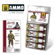  Ammo by Mig Jimenez  NoScale AMMO by Mig Paint Set - British WW2 Uniforms for Figures AMM7033