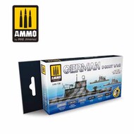  Ammo by Mig Jimenez  NoScale Paint Set - German U-Boot WW2 AMM7258
