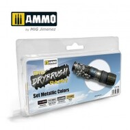  Ammo by Mig Jimenez  NoScale Dio Drybrush Paint Set Metallic Colors AMM7305