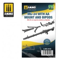  Ammo by Mig Jimenez  1/35 MG-34 Machine Gun with AA Mount and Bipods AMM8103