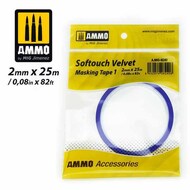  Ammo by Mig Jimenez  NoScale Softouch Velvet Masking Tape #1 (2mm/0.18in x 25m/82ft) AMM8240