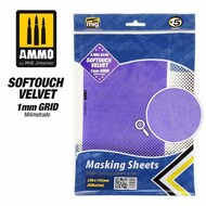 Softouch Velvet Masking Sheets with 1mm Grid (290 x 145mm) 5 Sheets #AMM8245