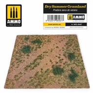Diorama Base - Dry Summer Grassland (9.5in x 9.5in) #AMM8487