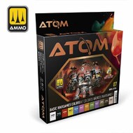  Ammo by Mig Jimenez  NoScale ATOM Paint Set - Basic Wargames Colors I AMMAT20706