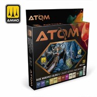  Ammo by Mig Jimenez  NoScale ATOM Paint Set - Basic Wargames Colors II AMMAT20707