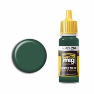  Ammo by Mig Jimenez  NoScale Acrylic Color - IJN Nakajima Dark Green (17ml bottle) AMM0264