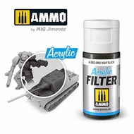  Ammo by Mig Jimenez  NoScale Acrylic Filter - Night Black (15ml) AMM0802