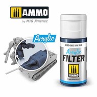  Ammo by Mig Jimenez  NoScale Acrylic Filter - Dark Blue (15ml) AMM0803