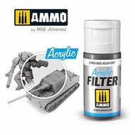  Ammo by Mig Jimenez  NoScale Acrylic Filter - Medium Grey (15ml) AMM0805