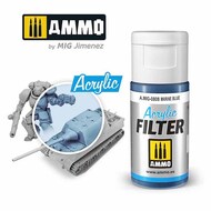  Ammo by Mig Jimenez  NoScale Acrylic Filter - Marine Blue (15ml) AMM0808