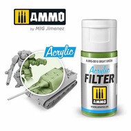  Ammo by Mig Jimenez  NoScale Acrylic Filter - Bright Green (15ml) AMM0810