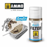  Ammo by Mig Jimenez  NoScale Acrylic Filter - Sand Grey (15ml) AMM0828