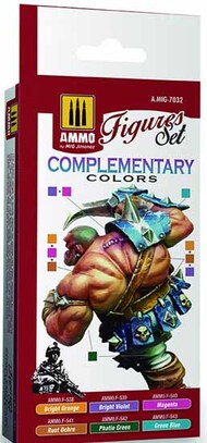  Ammo by Mig Jimenez  NoScale AMMO by Mig Paint Set - Complementary Colors for Figures AMM7032