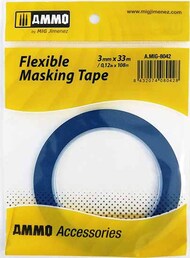 AMMO by Mig - Flexible Masking Tape (3mm/0.12in x 33m/108ft) #AMM8042