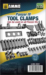  Ammo by Mig Jimenez  1/35 Panzer IV Tool Clamps AMM8081