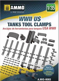  Ammo by Mig Jimenez  1/35 WW2 US Tank Tool Clamps AMM8083