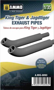 Ammo by Mig Jimenez  1/35 King Tiger & Jagdtiger Exhaust Pipes AMM8093