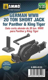  Ammo by Mig Jimenez  1/35 German WWII 20 Ton Short Jack for Panther & King Tiger AMM8122