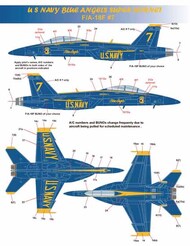 US Navy Blue Angels F-18E F-18F Super Hornet 2021 Season 75th Anniversary #CAMMS48056