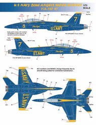  MilSpec  1/72 US Navy Blue Angels F-18E F-18F Super Hornet 2021 Season 75th Anniversary CAMMS72056