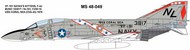  Milspec  1/32 McDonnell F-4J Phantom VF-191 SATAN'S KITTENS 1976 USS CORAL SEA CAMMS32049
