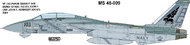  Milspec  1/48 Grumman F-14B Tomcat VF-143 'Pukin' Dogs 2001 OUT OF STOCK IN US, HIGHER PRICED SOURCED IN EUROPE CAMMS48009