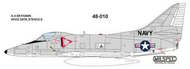  Milspec  1/48 Douglas A-4 Skyhawk HI/VIZ DATA STENCILS [A-4B A-4C A-4D A-4E A-4F] CAMMS48010