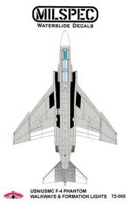  Milspec  1/72 McDonnell F-4B Phantom Walkways/Formation Lights CAMMS72005