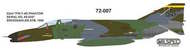  Milspec  1/72 McDonnell F-4G Phantom 52nd TFW SPANGDAHLM AB 1985 CAMMS72007