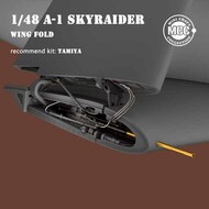 Douglas A-1H/A-1J Skyraider wing fold 3D printed with metal gun barrels #MCC4810