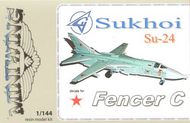 Sukhoi Su-24 Fencer C. New kit with clear resin canopy and photo-etched parts #MINI054