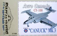  Miniwing-Plastic  1/144 Avro-Canada CF-100 'CANUCK' Mk.3 MINI057
