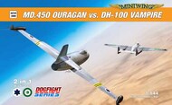 Ouragan vs. de Havilland Vampire / Dogfight set 1Q/2022 2 plastic kits, 2 decals versions, BOXED* #MINI355