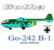  Miniwing-Plastic  1/144 Gotha Go.242B-1 on wheels MINI040
