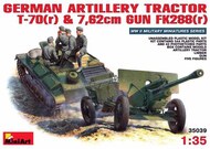  MiniArt Models  1/35 German Artillery Tractor T-70 (r) w/76, 2mm FK288 (r) and Crew MNA35039