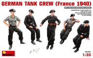  MiniArt Models  1/35 German Tank Crew France 1940 (5) OUT OF STOCK IN US, HIGHER PRICED SOURCED IN EUROPE MNA35191