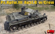  MiniArt Models  1/35 Pz.Kpfw. III Ausf B Tank w/Crew MNA35221