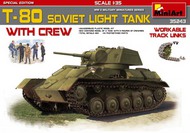  MiniArt Models  1/35 T-80 Soviet Light Tank w/5 Crew (Special Edition) (replaces 35117) MNA35243