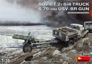  MiniArt Models  1/35 WWII Soviet 2-Ton 6x4 Truck & 76mm USV-BR Gun (New Tool) (NOV) MNA35272