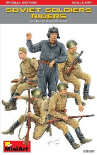  MiniArt Models  1/35 Soviet Soldiers Riders (5) (Special Edition) MNA35281